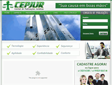 Tablet Screenshot of cepjur.com.br